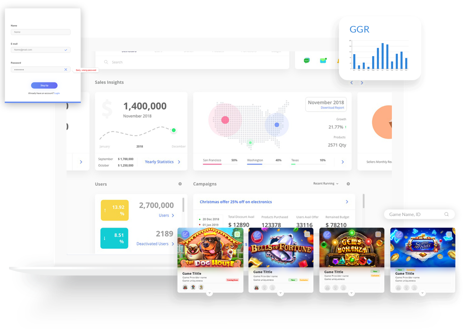 Casino Games Aggregator Back Office